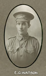 Private Edgar Charles Watson Image courtesy of Picture Ipswich. 