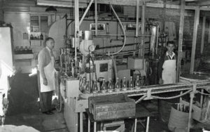 McMahon’s Soft Drink factory, interior, Ipswich, 1965 Image courtesy of Picture Ipswich 