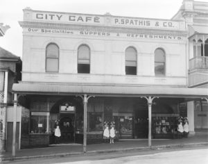 Staff outside the City Cafe, Brisbane Street 1920s - Image courtesy of Picture Ipswich